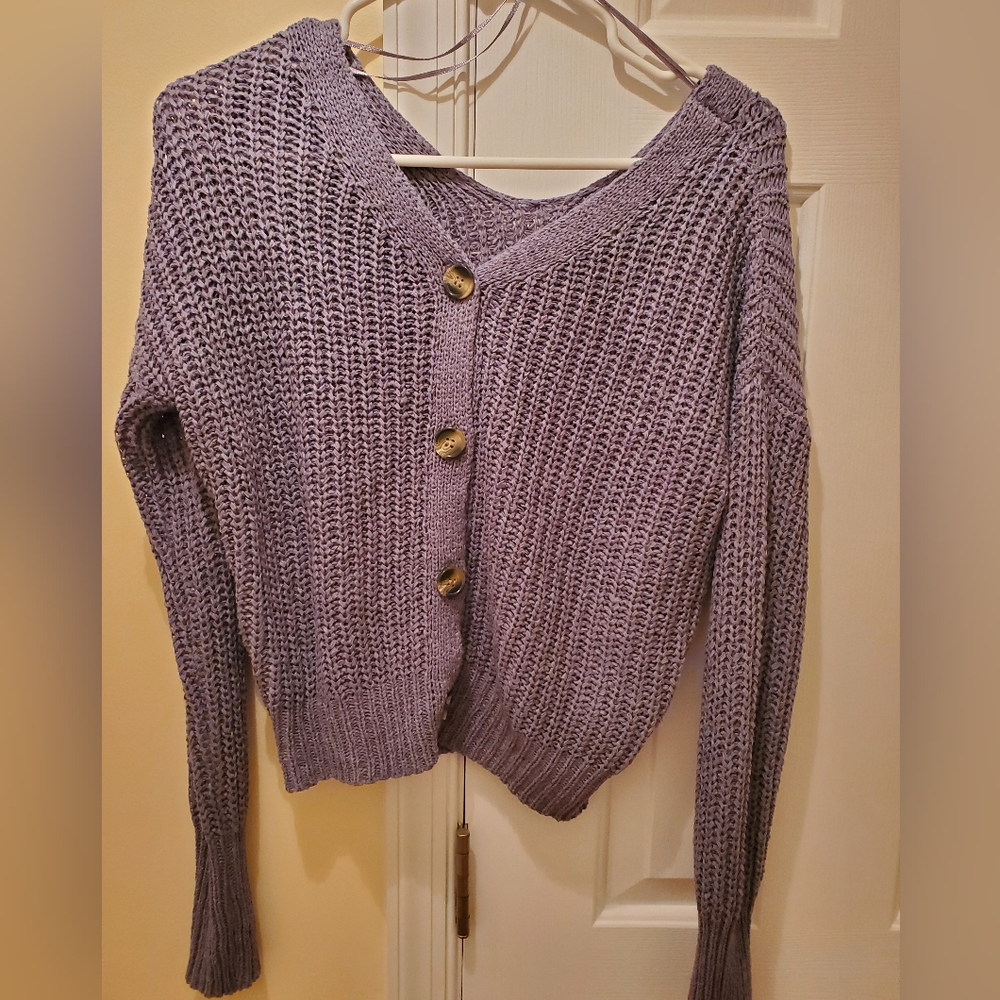 Cable Knit Crop Cardigan